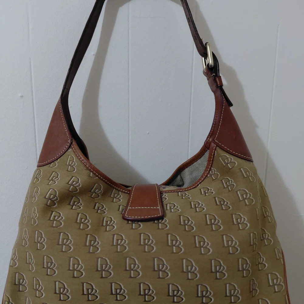 Dooney & Bourke Brown Monogram Hobo Bag